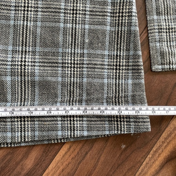 Handmade Blue Plaid Belted Coat - Picture 13 of 16